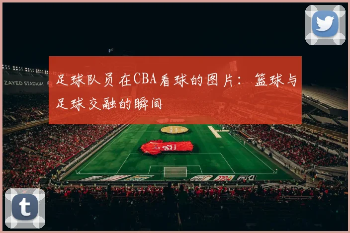 足球队员在CBA看球的图片：篮球与足球交融的瞬间